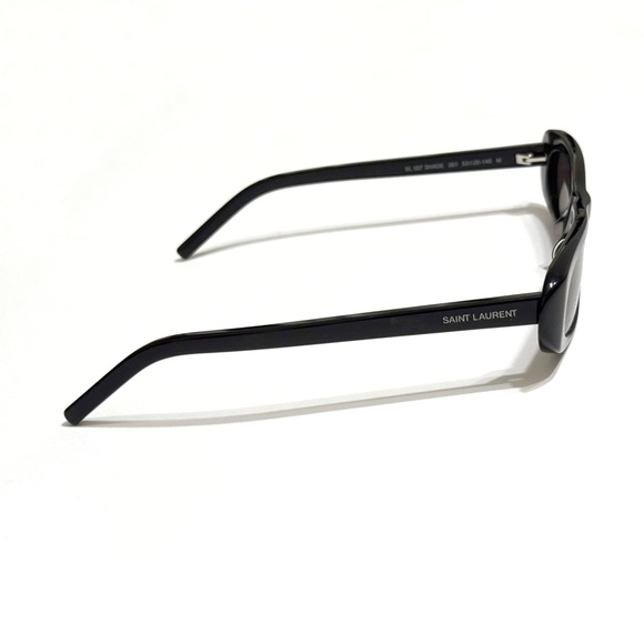 YSL SAINT LAURENT SL 557 BLACK CAT EYE OVAL SUNGLASSES - Picture 4 of 16